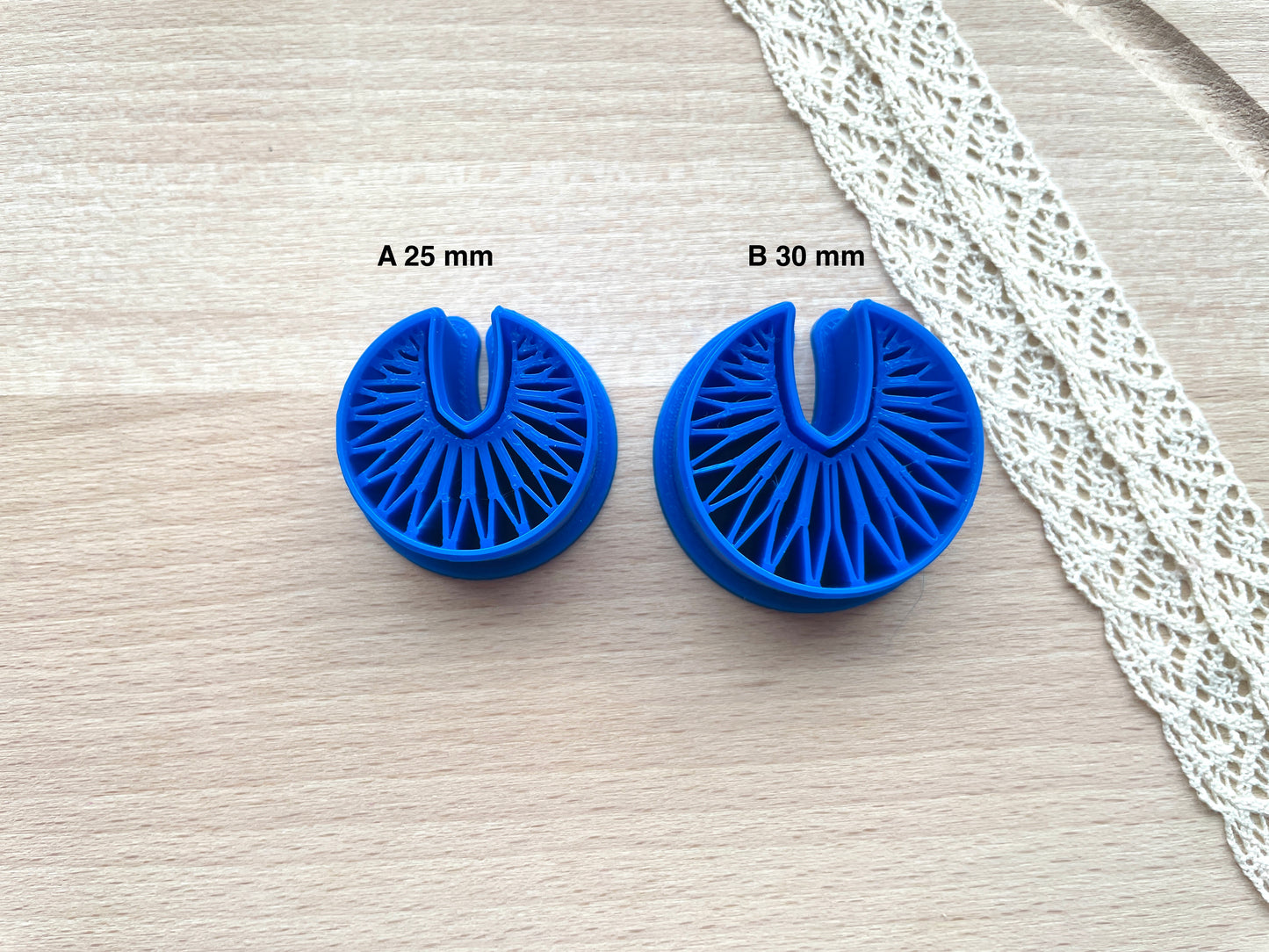 Imprint earring clay cutter, Polymer clay cutter