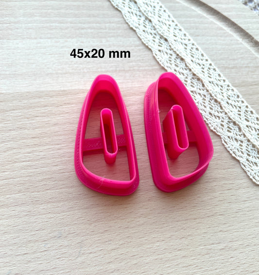 Link earring clay cutter, Polymer clay cutter