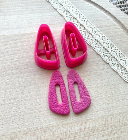 Link earring clay cutter, Polymer clay cutter