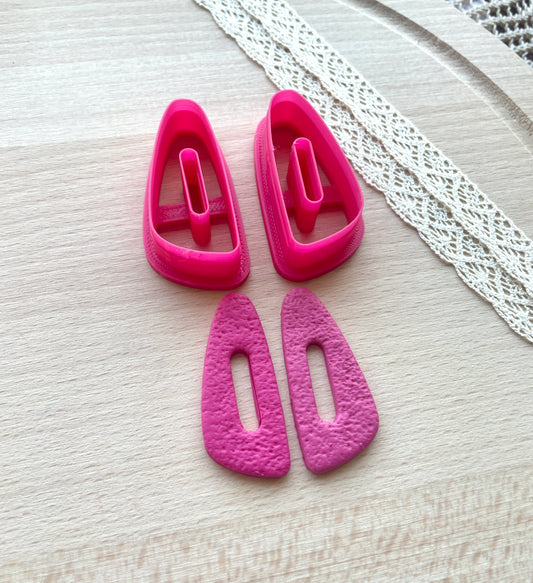 Link earring clay cutter, Polymer clay cutter