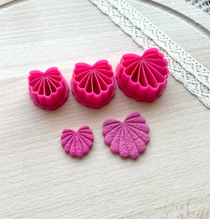 Shell clay cutter, Polymer clay cutter